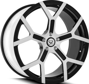 Monoblock 1 Piece Gloss Black Machine Face forged Wheel Rims