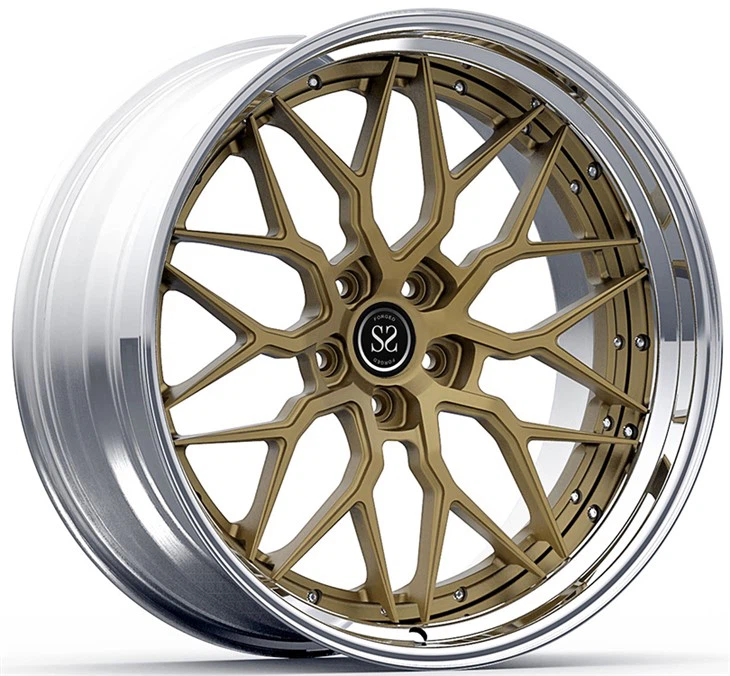 5-114.3 21x9.5 And 22x12.5 Custom 3 Piece Forged Wheels Polished Lip For Ferrari F12