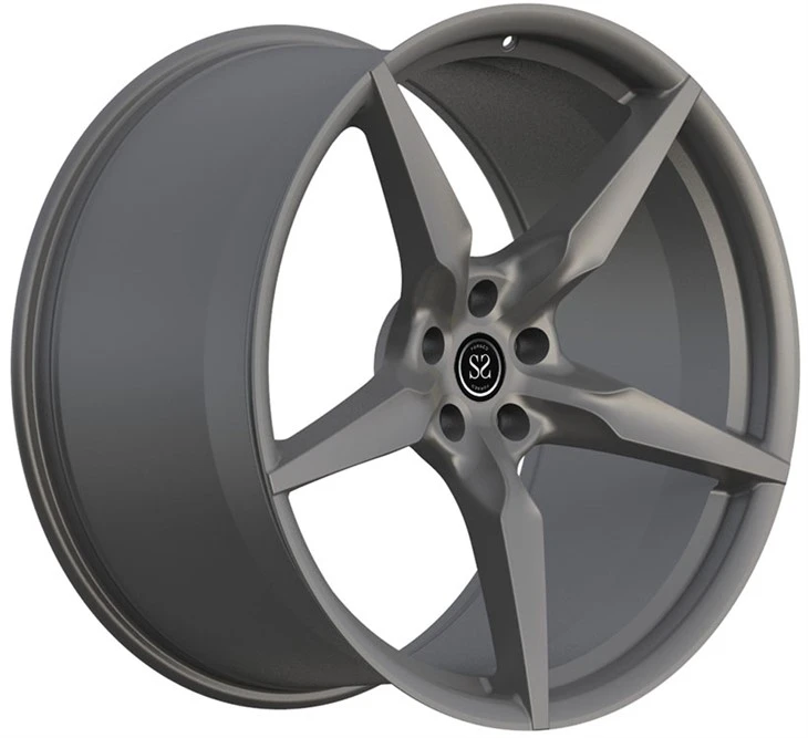 5x114.3 21x9 And 22x12 1 Piece Forged Wheels With Custom Gun Metal For Ferrari F8