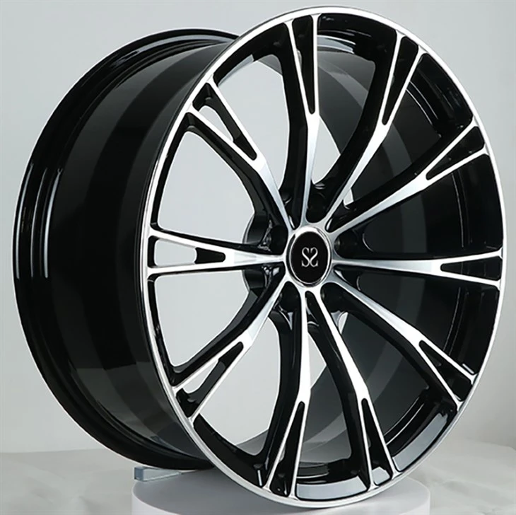 Audi R8 4S 1 Piece Forged Wheels Black Diamond Cutting Face