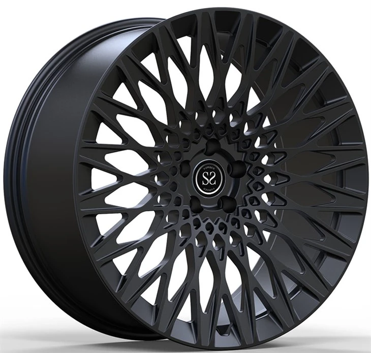 Black Multi-Spoke Tuning Style Custom 1-PC Forged Rims For Range-Rover Sport