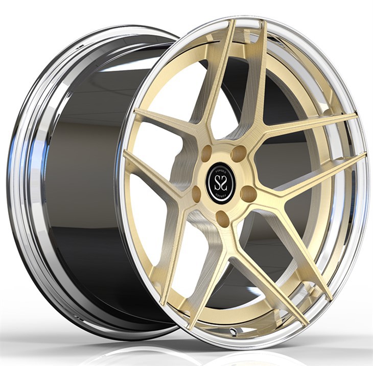 C63 AMG Coupe 5-Y Spoke Tuning Style 19 Inch Custom 2 Piece Forged Wheels