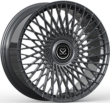 G70 BMW 760 Grey 22x9.5 And 22x11 Custom 1-PC Forged Rims With BMW Floating Caps