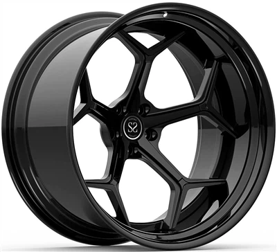 Negative ET-10 And -38 18 Inch Gloss Black 2-PC Rims