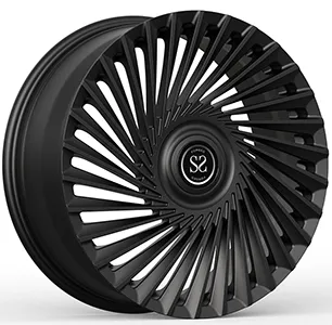Satin Black Twist Tuning Style Multi-Spoke 19" Custom 1-PC Rims For Benz Cars