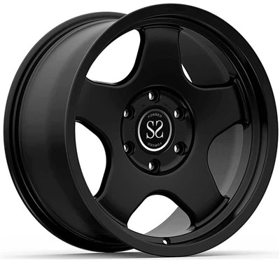 17x8.0/6x139.7/ET-12/106.1 Satin Black Forged Wheels For Toyota Prado
