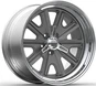 17x8.0 And 17x9.0 Grey Disc And Polished Lip 3-PC Rims For 1970 Ford Torino