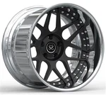 18~24 Inches Chrome And Black 2 Piece Forged Wheels For Universal Cars