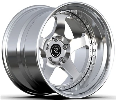 18inch Big Lip Polished Barrel And Disc Tuning 2-PC Forged Rims