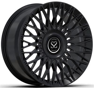 19x8.5 And 19x9.5 Black Custom 1-PC Forged Rims With Floating Caps For Benz C-Class AMG C 63 S