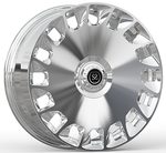19x9.0 1 Piece Ford Wheels Polished Windows And Brushed Face For Range Rover Sport Supercharged 5.0 2012