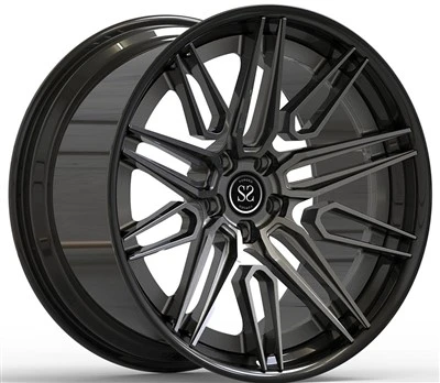2 Piece Forged Wheels Black And Grey For Tesla Model Y 18"~21"