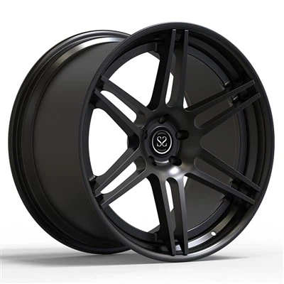 2020 BMW M8 21x10 And 21x11 Matt Black 2 Piece Forged Wheels