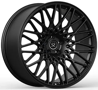 21x9.5 And 21x10.5 Satin Black Multi Spoke Tuning Style Custom 1-PC Forged Rims