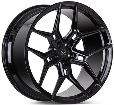 22 And 23 Inches Gloss Black Custom 1 Piece Forged Wheels For Audi RS Q8