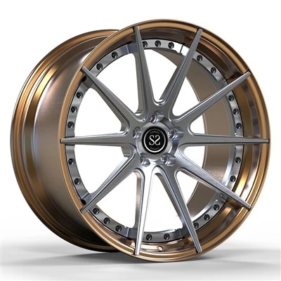 22x12 Car Rims For BMW X5 / Custom 2-PC Forged Wheels for Lamborghini, Ferrari, Toyota, Nissan, Audi, Porsche, Mclaren Chevy Corvette