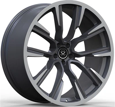 23x10.5 5x112 Gun Metal Machined Face 1 Piece Forged Wheels For Audi RS Q8 2024