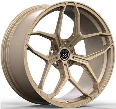 5-130 21x9.5 And 21x12 Bronze 1 Piece Forged Wheels For Porsche 992 Carrera