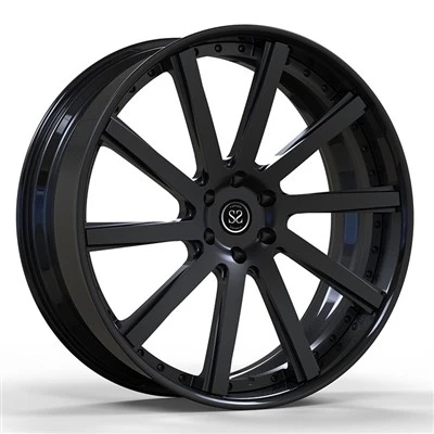6-130 20inch Satin Black 2 Piece Forged Wheels For Toyota Granace