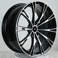 Audi R8 4S 1 Piece Forged Wheels Black Diamond Cutting Face