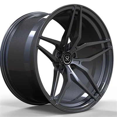 Audi R8 Custom Style 20x8.5 And 20x11 Gun Metal 1 Piece Forged Wheels