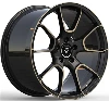 Black And Yellow 1 Piece Forged Wheels | Replica Style Rims 20 Inch For Porsche Cayenne