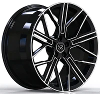 BMW X7 Replica 1 Piece Forged Wheels Gloss Black Machined Face