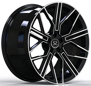 BMW X7 Replica 1 Piece Forged Wheels Gloss Black Machined Face