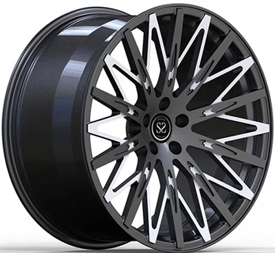 Bolt Pattern 5-120 9.5Jx22 Multi Spokes White+Satin Grey Custom Wheels For Land Rover Range Rover