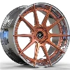 Bronze Brush Disc,Polished Barrel,Custom 2-PC Forged Rims 18"~24" Universal Car Rims