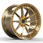 Corvette C7 Bronze Brushed Disc And Barrel 19x9.5 And 20x11 Custom 2-PC Forged Rims