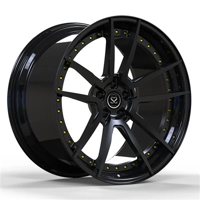 Custom 20x8.5 5-150 2-PC Forged Rims Full Gloss Black For Lexus Lexus 570