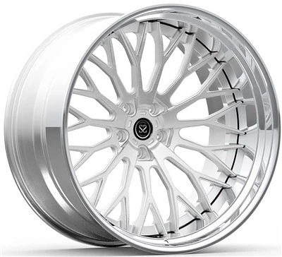 Custom 3-PC Forged Rims 20x9.5 And 21x12 Polished And Silver For Lamborghini Huracan