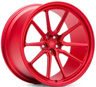 Custom Satin Red 1 Piece Forged Wheels With Custom Parameter,Color Or Cap Logo