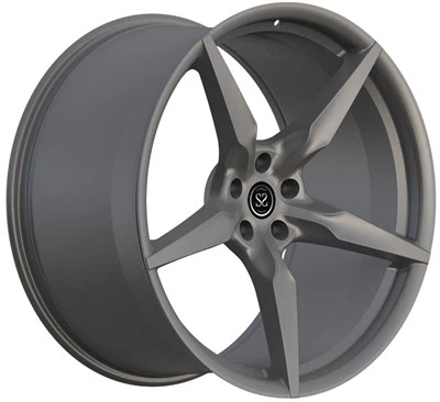 Ferrari 1 Piece Forged Wheels Satin Grey 21x9.5 And 22x12