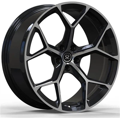 Gloss Black Machined Face 1 Piece Forged Wheels Of 20x9.5 And 21x12 For Porsche 911