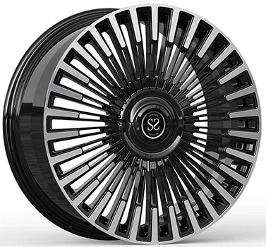 Hongqi HS9 22x9.0 And 10 Gloss Black +Polished Spokes Face For Hongqi HS9