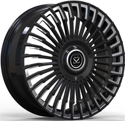 Lexus LX600 2023 Gloss Black, Machine Spokes 1 Piece Forged Wheels