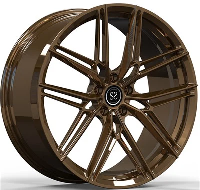 Porsche 991.1 Turbo Gloss Bronze Custom 1 Piece Forged Wheels