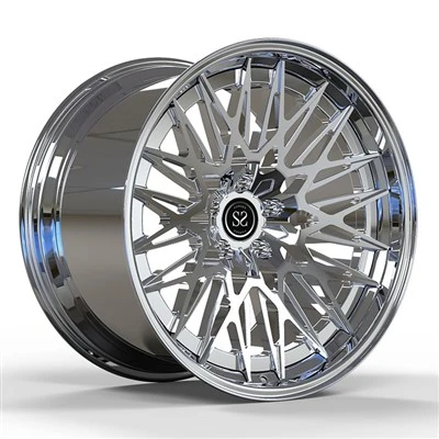 Rear Chrome Tuning Custom 2-PC Rims 21inch For BMW M3 G80 / 2022