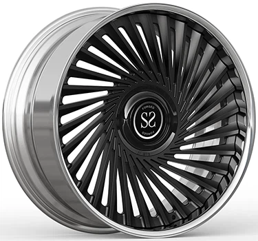 Twins Styles 22x10 Custom 2 Piece Forged Wheels Brushed +Black For Cadillac Escalade