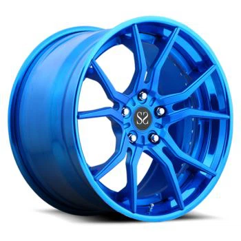 21inch 2-PC Blue Forged Alloy Wheel Rims For Ford Mustang Maserati Ferrari Audi Lamborghini