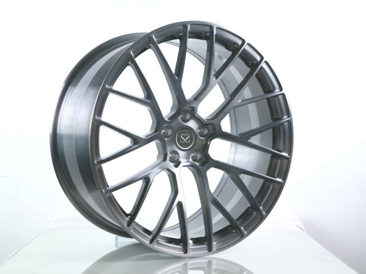 1-piece 20x9.5 20x10 Forged Wheel Gun Metal Brushed Rims For Porsche Macan