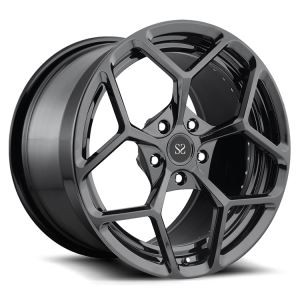 Black 2 Piece Forged Alloy Wheels For Suv Pickup