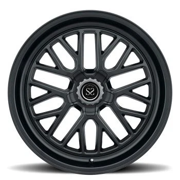 Black Customized 1 Piece Forged Wheels Rims