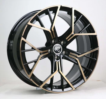 Staggered 20x8.5 20x9.5 Forged Wheel Stock Rims For BMW M8 Bronze Machined Face