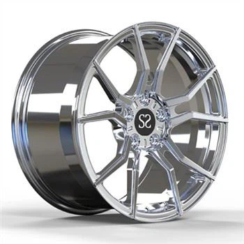 Custom Forged Aluminum Alloy Car Wheels 20 Inch Polished Silver For Glc C63 Deep Dish Rims