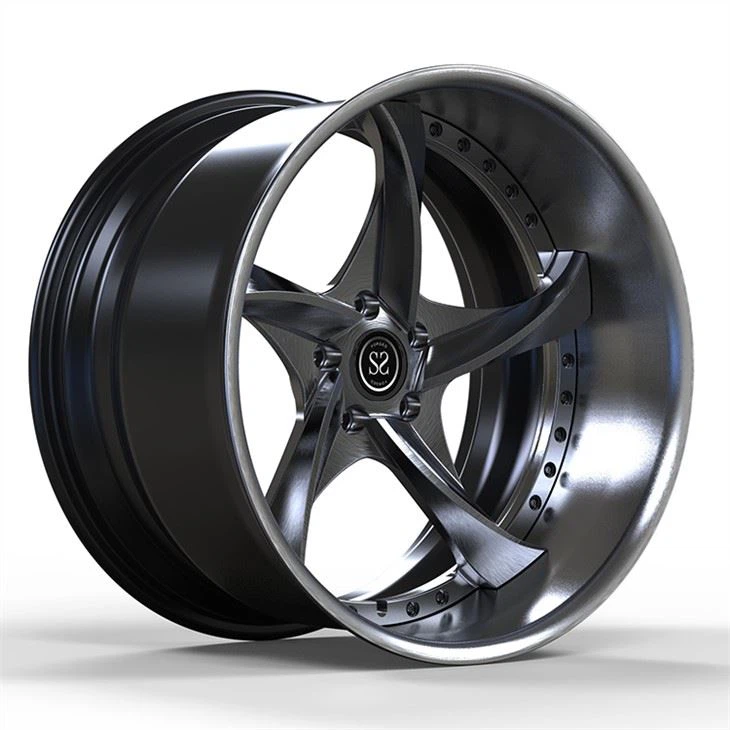 Lamborghini Custom 20 Inch 2 Piece Big Lip Forged Wheel Rims 8.5Jx20 ET42 and 11Jx20 ET40