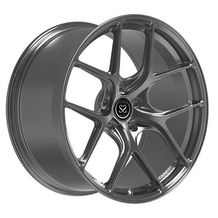 Lamborghini Aventador 5 X 114.3 Custom 20 Inch Staggered 2-PC Rims , Made Of 6061-T 6 Aluminum Alloy ,