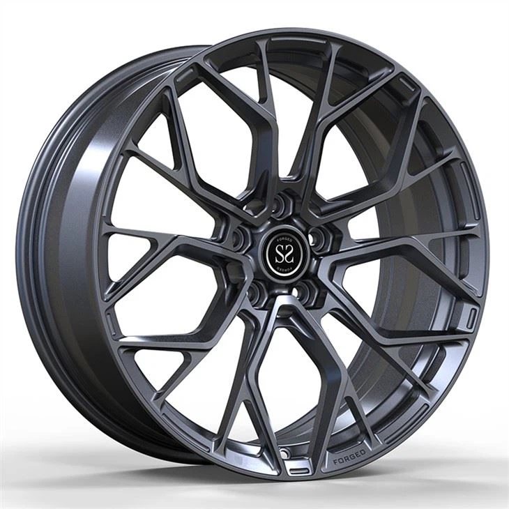 SSJK1086 For BMW M5 Gun Metal Custom 1-PC Forged Alloy Rims 5x112 Staggered 19 20 21 And 22 Inches Gun Metal